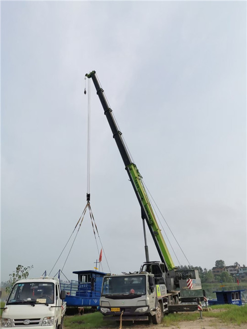 解放区桥梁建设吊装案例